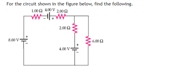 Solved 1. the current in each resistor I2Ω(middle) = 6) | Chegg.com