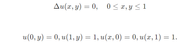 Solved Solve the steady heat state equation on 2D square | Chegg.com