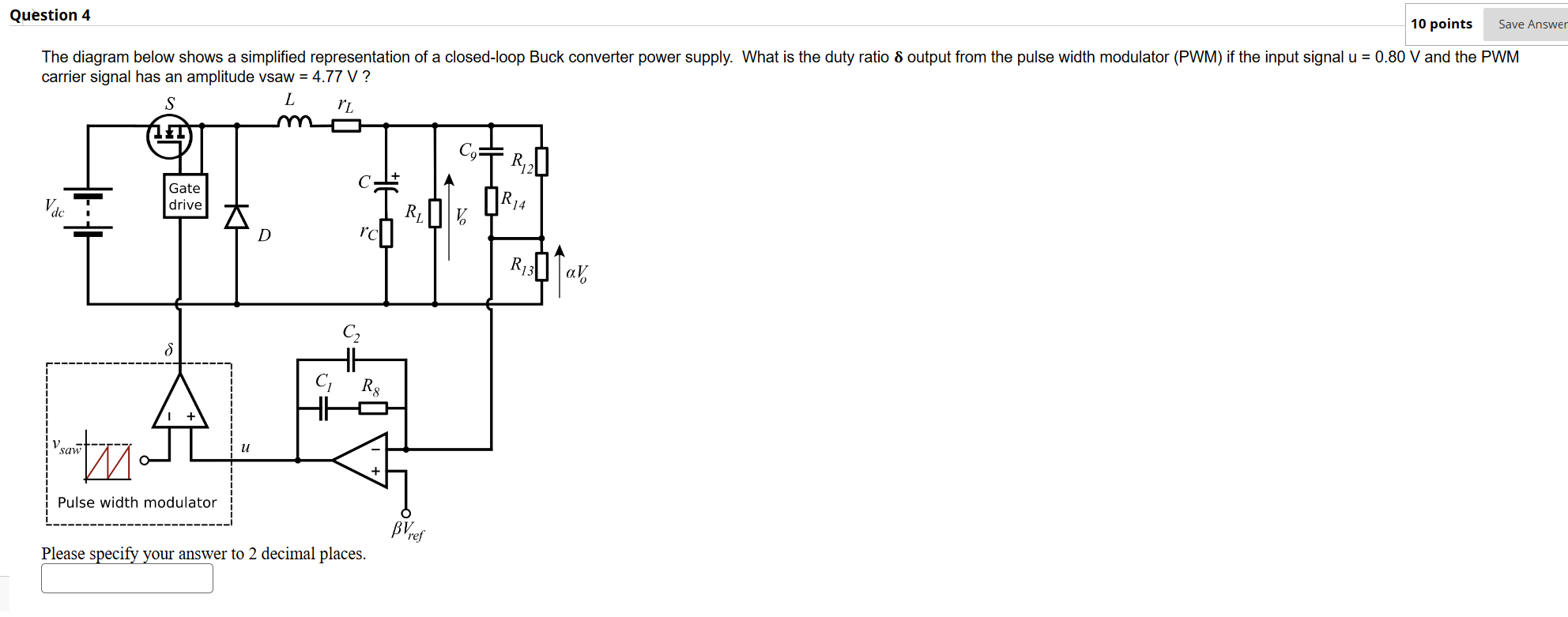 Solved Question 4The diagram below shows a simplified | Chegg.com