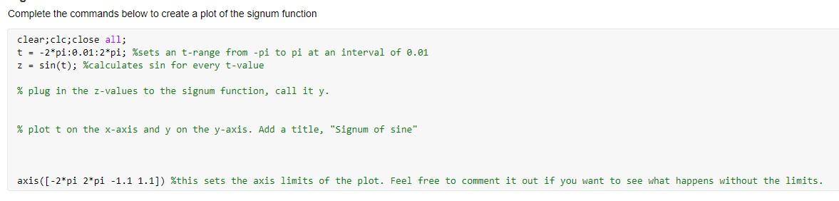Solved Complete the commands below to create a plot of the | Chegg.com