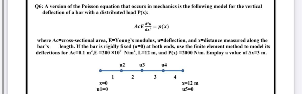 Solved Q6: A version of the Poisson equation that occurs in | Chegg.com