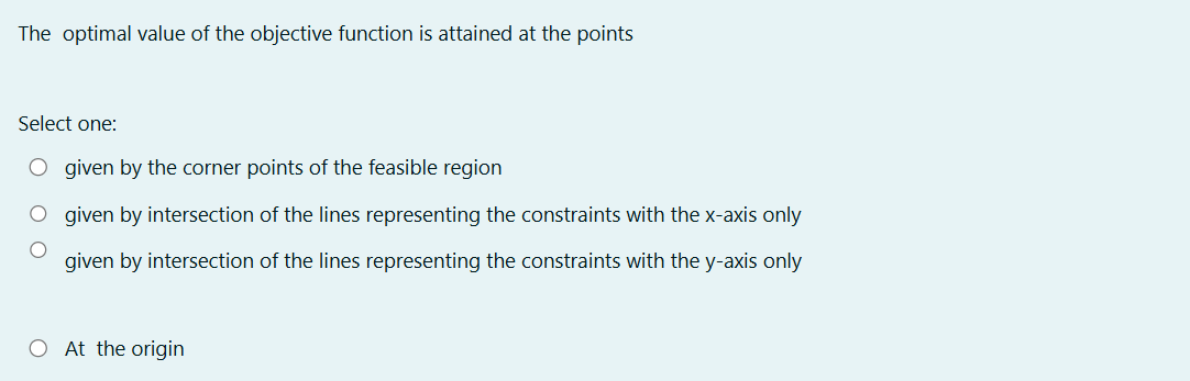 Solved The optimal value of the objective function is | Chegg.com