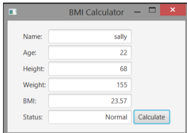 Solved Create a GUI program that will prompt the user for | Chegg.com