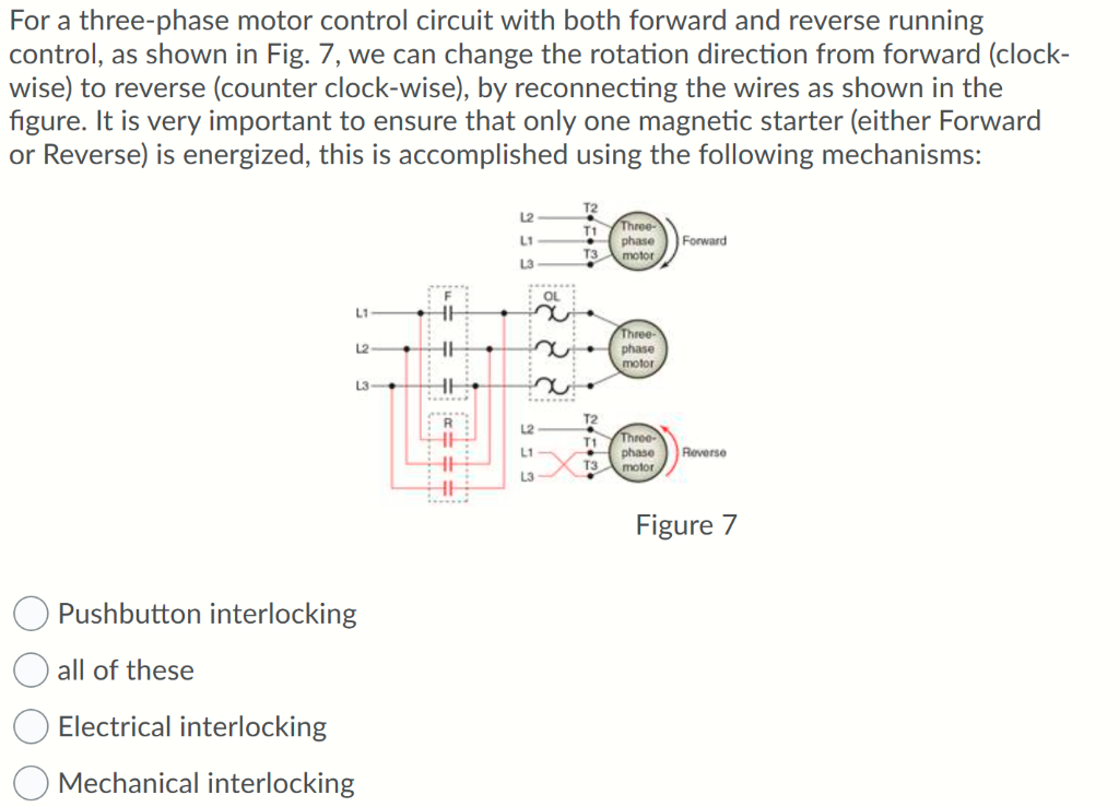 control circuit for forward and reverse motor