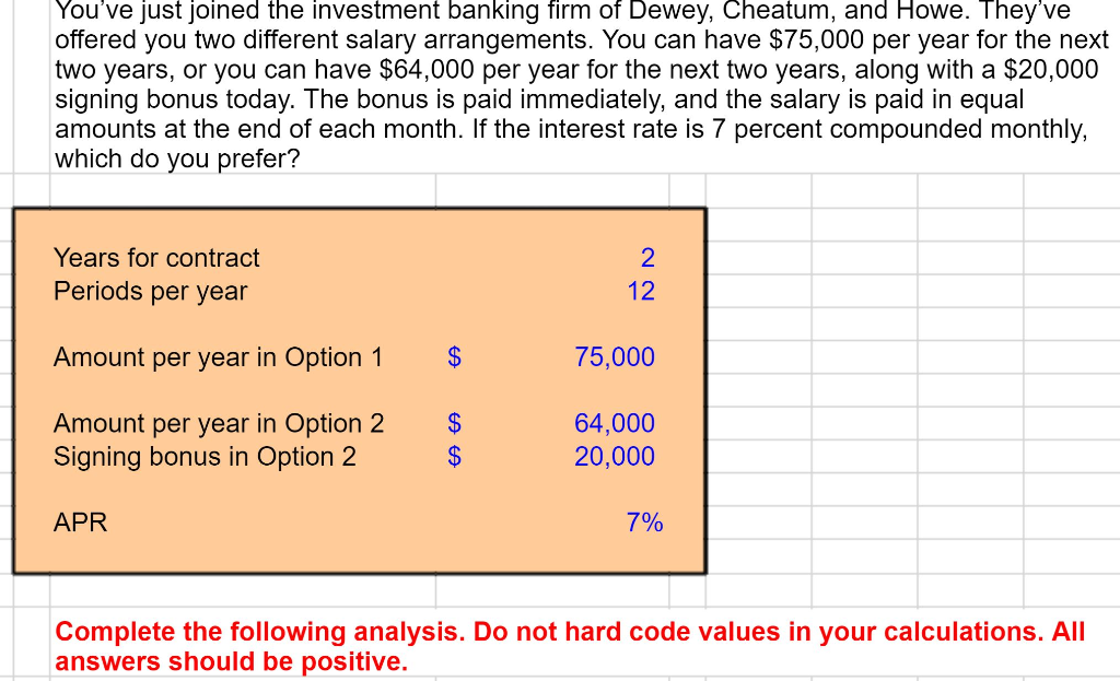 You Ve Just Joined The Investment Banking Firm Of Chegg 