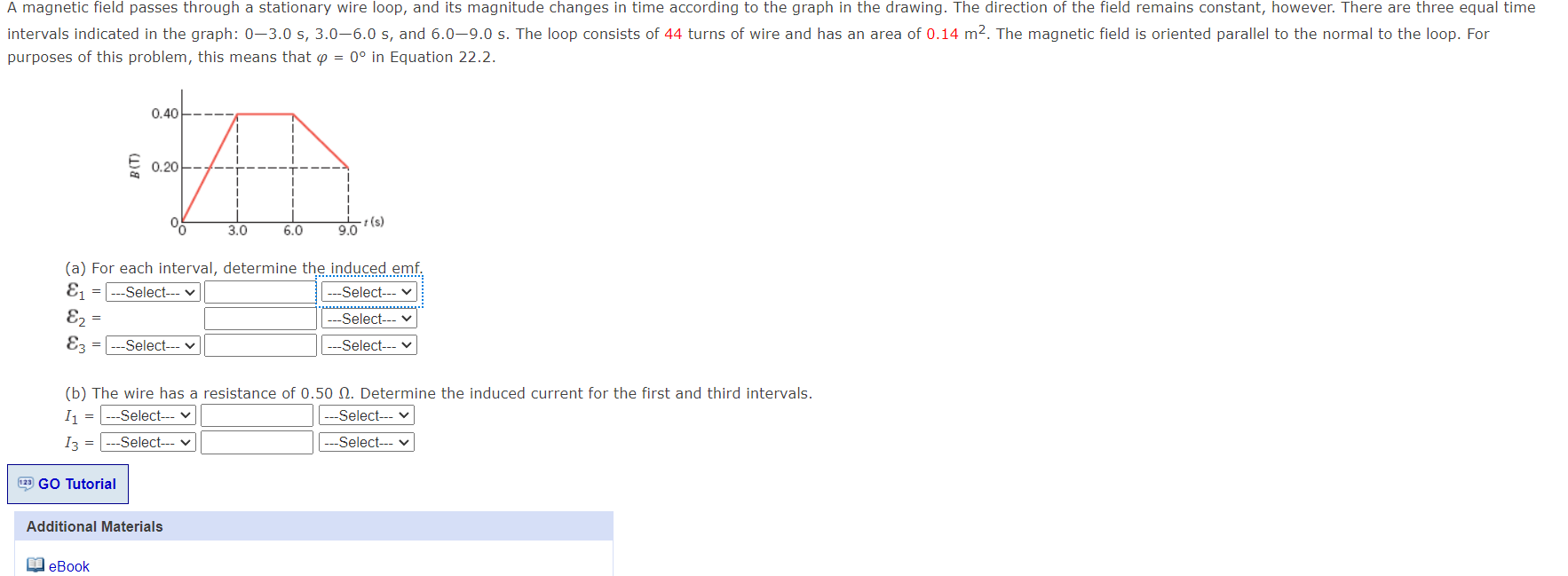 Solved A field passes through a stationary wire