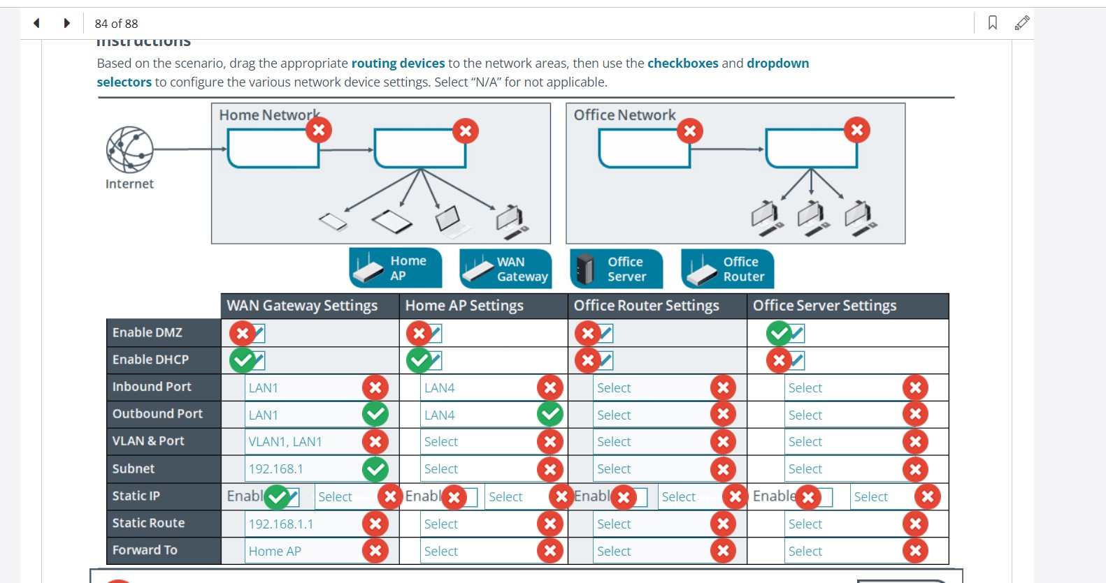 Drags and Settings