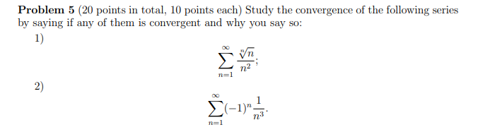 Solved Problem 5 (20 ﻿points in total, 10 ﻿points each) | Chegg.com