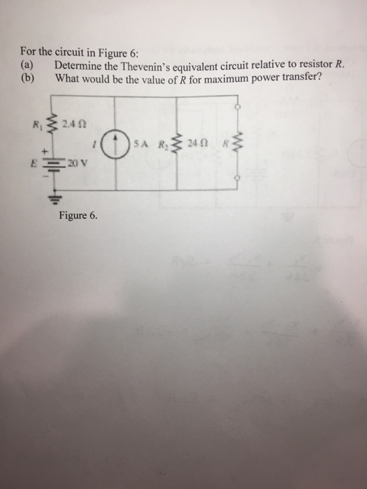 Solved For the circuit in Figure 6: (a) Determine the | Chegg.com