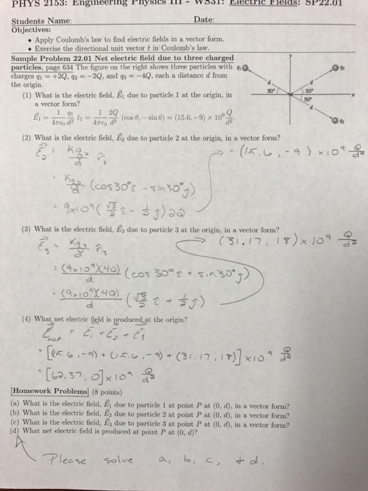 Solved Objectives: Apply Coulomb's law to find electric | Chegg.com