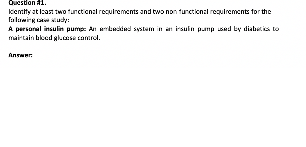 Solved Question 1 Identify At Least Two Functional Chegg