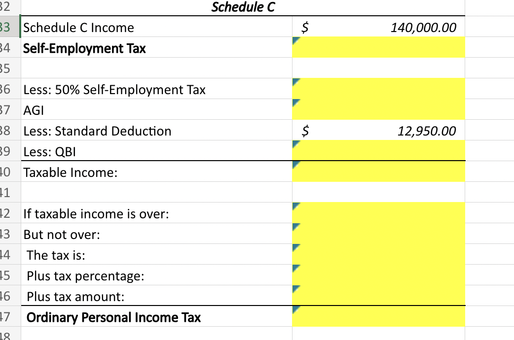 Solved Schedule C\table[[Schedule C