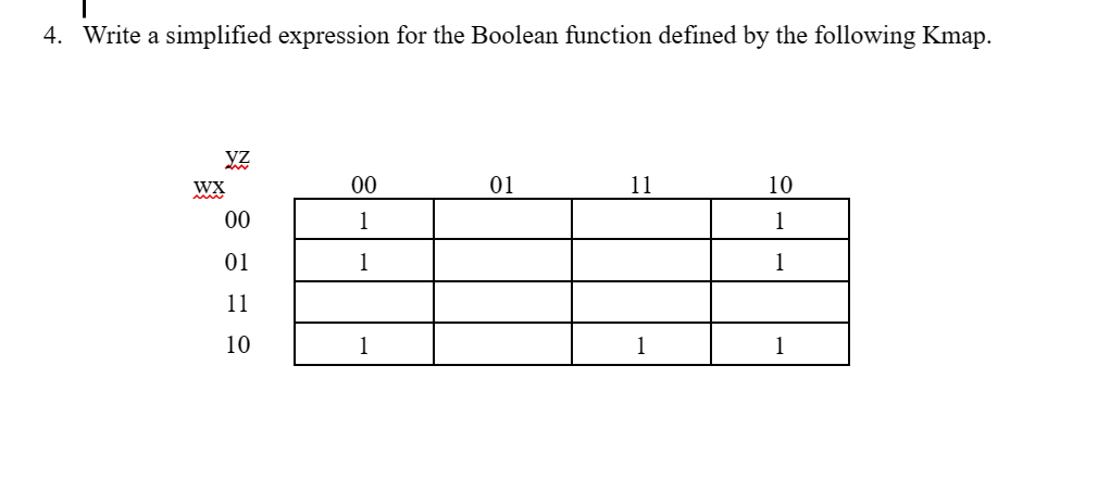 Solved Write a simplified expression for the Boolean | Chegg.com