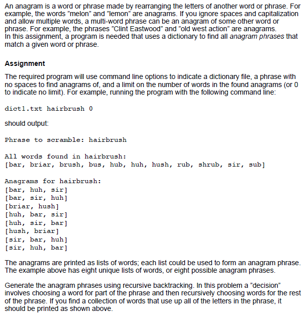 solved-an-anagram-is-a-word-or-phrase-made-by-rearranging-chegg