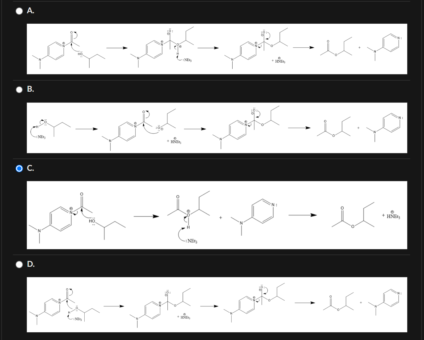 Solved Which of the following mechanisms is drawn correctly? | Chegg.com