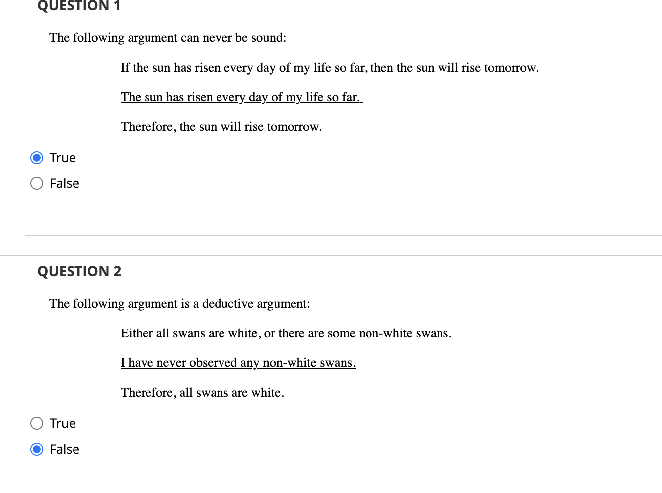 1. The following inductive argument is strong: | Chegg.com