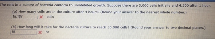 Solved The cell is a culture of bacteria conform to | Chegg.com