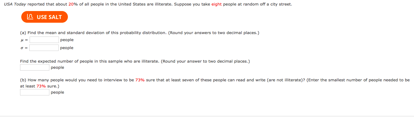 Solved (a) Find the mean and standard deviation of this | Chegg.com