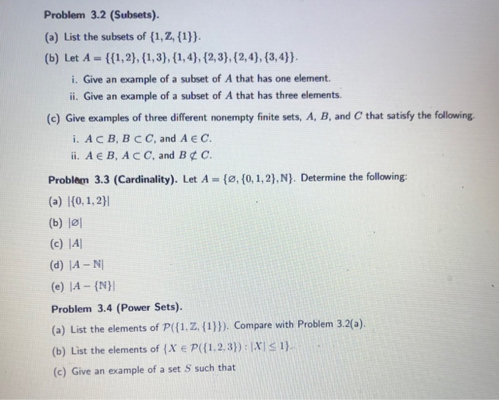 Solved Complete The Following Problems. Show All Work And | Chegg.com