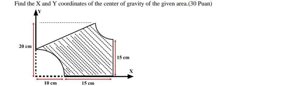 Solved Find the X and Y coordinates of the center of gravity | Chegg.com