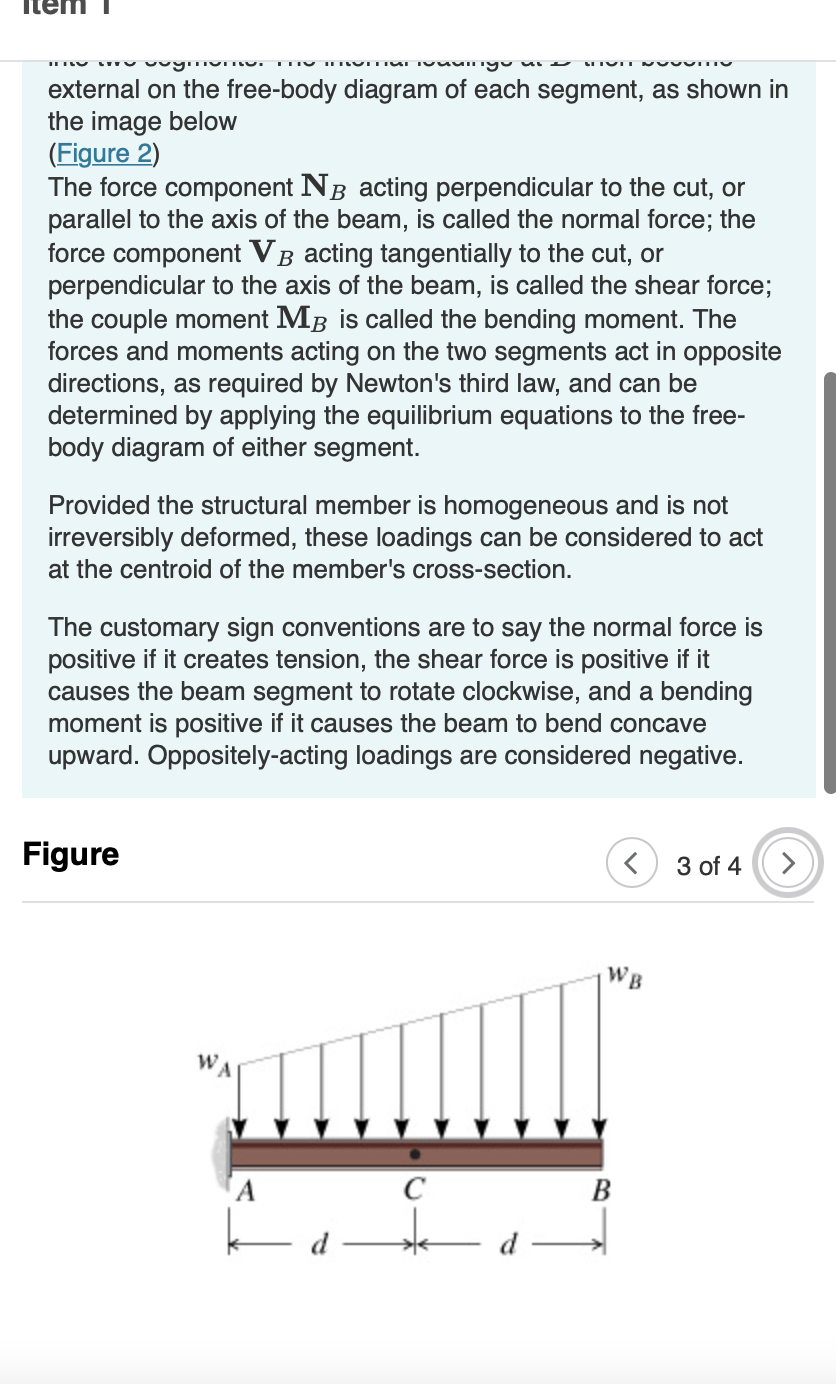 Solved Consider the cantilever beam and loading shown in the | Chegg.com