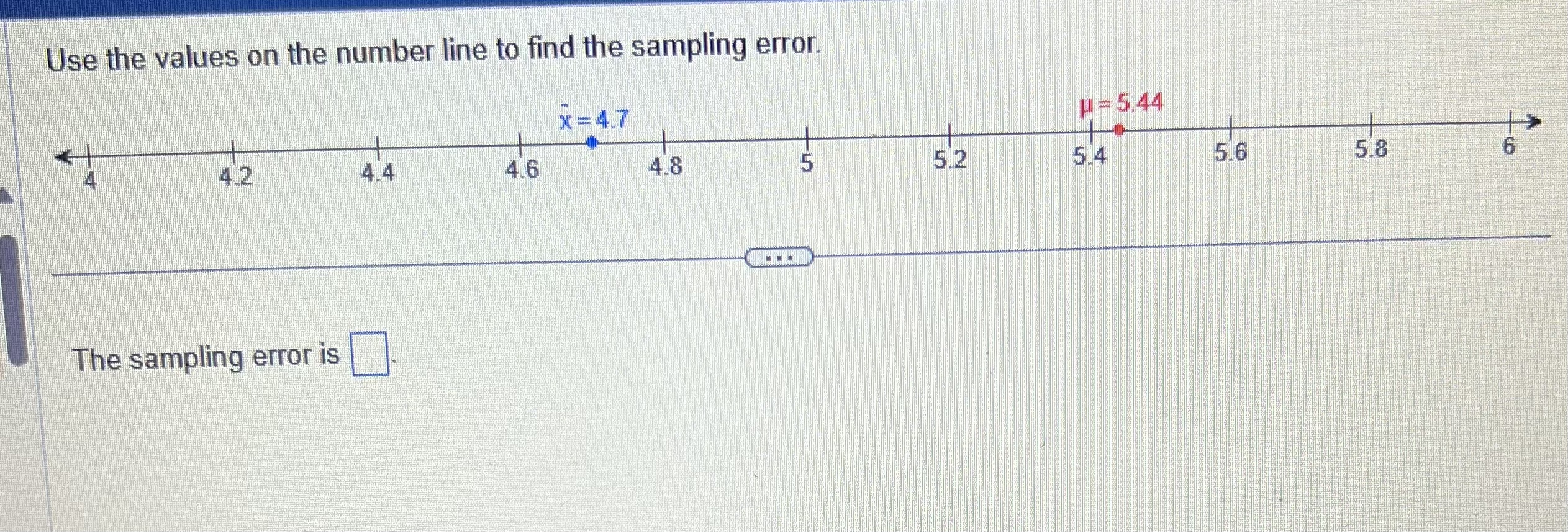 Solved Use the values on the number line to find the | Chegg.com