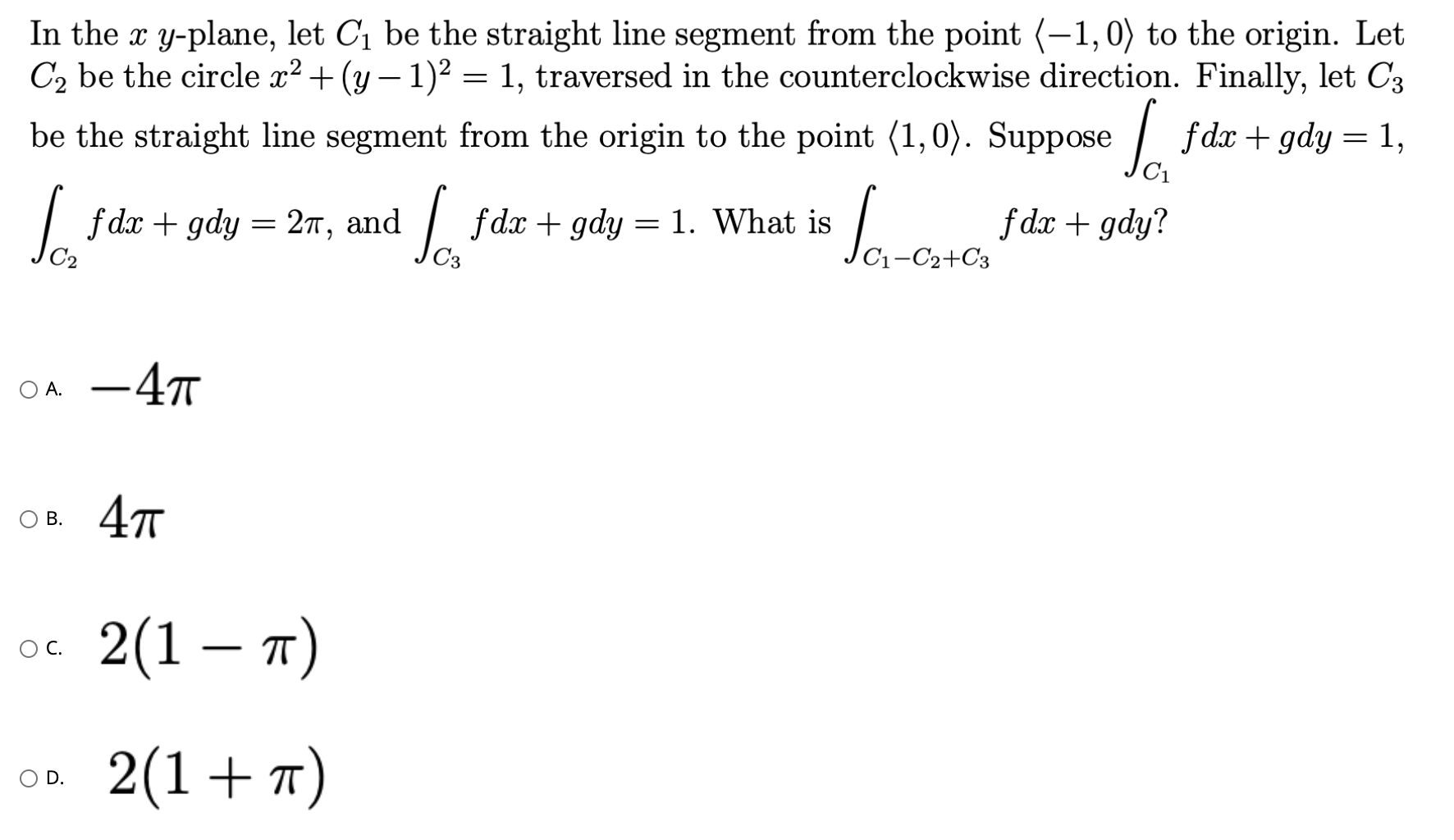 Solved In The X Y-plane, Let C Be The Straight Line Segment | Chegg.com