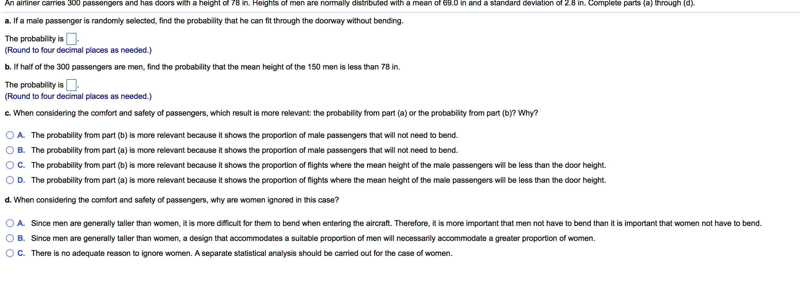 solved-an-airliner-carries-300-passengers-and-has-doors-with-chegg