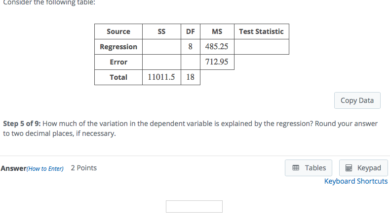 Solved Step 6 of 9: What proportion of the variation is | Chegg.com