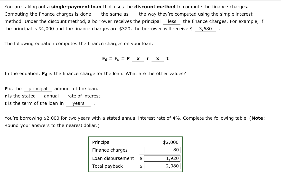 Solved You Are Taking Out A Single payment Loan That Uses Chegg