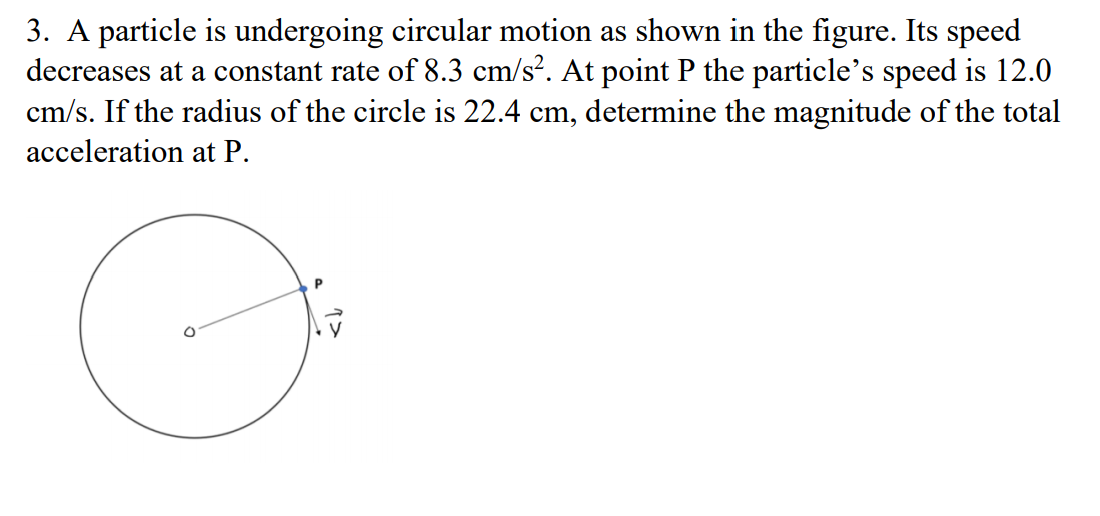 solved-3-a-particle-is-undergoing-circular-motion-as-shown-chegg