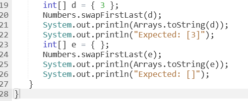 Solved Complete this code to swap the first and last element