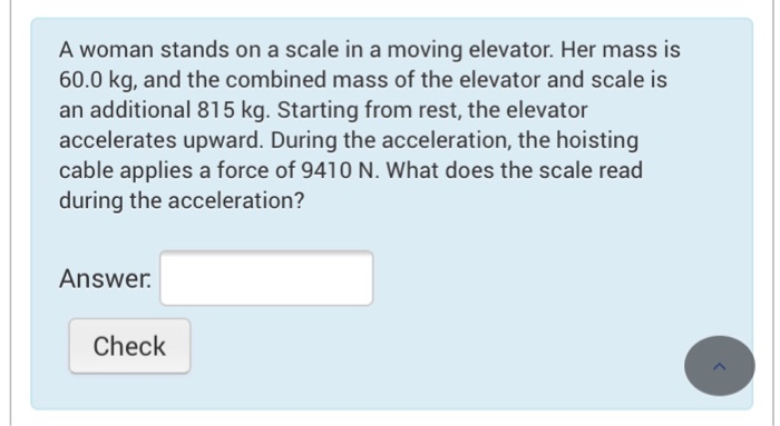 A Woman Stands On A Scale In A Moving Elevator
