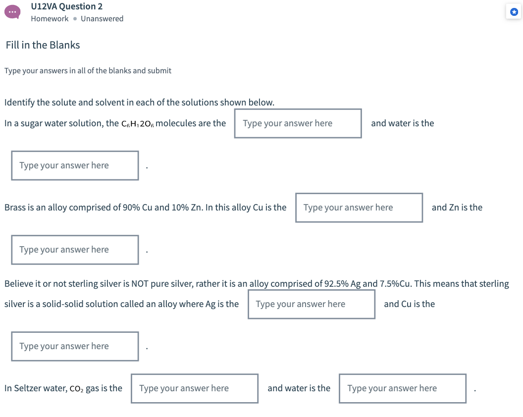 U12va Question 2 Homework Unanswered Fill In The Chegg Com