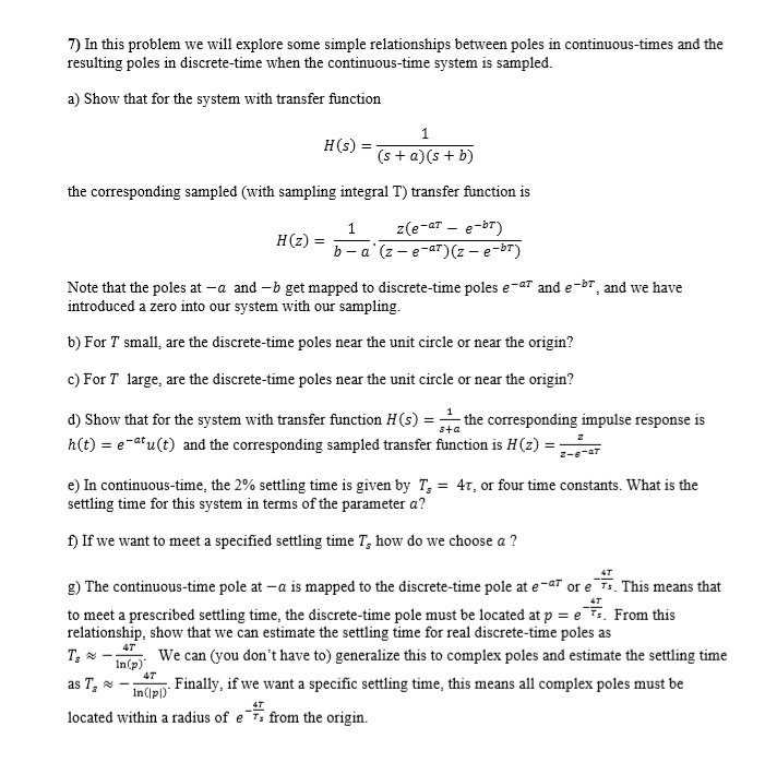 Solved 7) In this problem we will explore some simple | Chegg.com