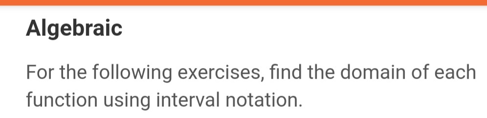 Solved Algebraic For the following exercises, find the | Chegg.com