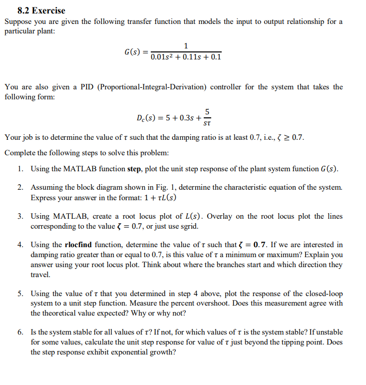Solved 8.2 Exercise Suppose you are given the following | Chegg.com