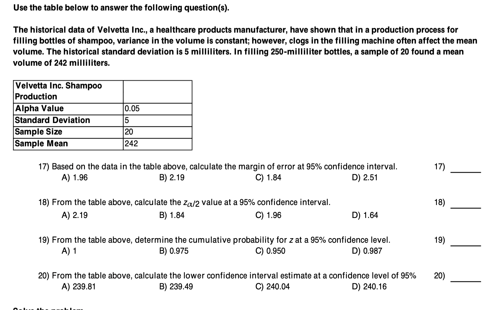 Solved Use the table below to answer the following | Chegg.com
