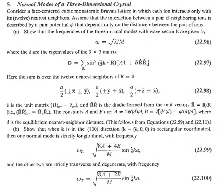 Ashcroft Mermin Solid State Physics Problem Solutions