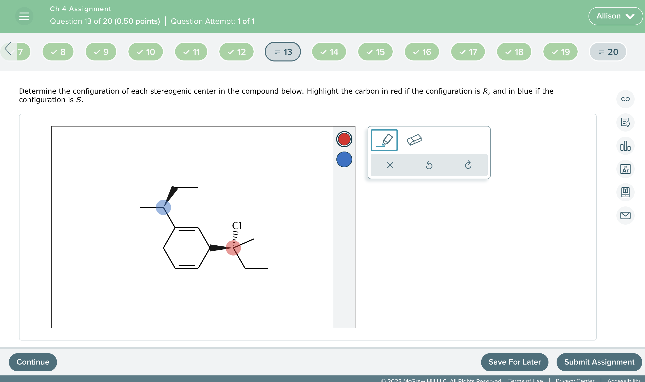 determine-the-configuration-of-each-stereogenic-chegg