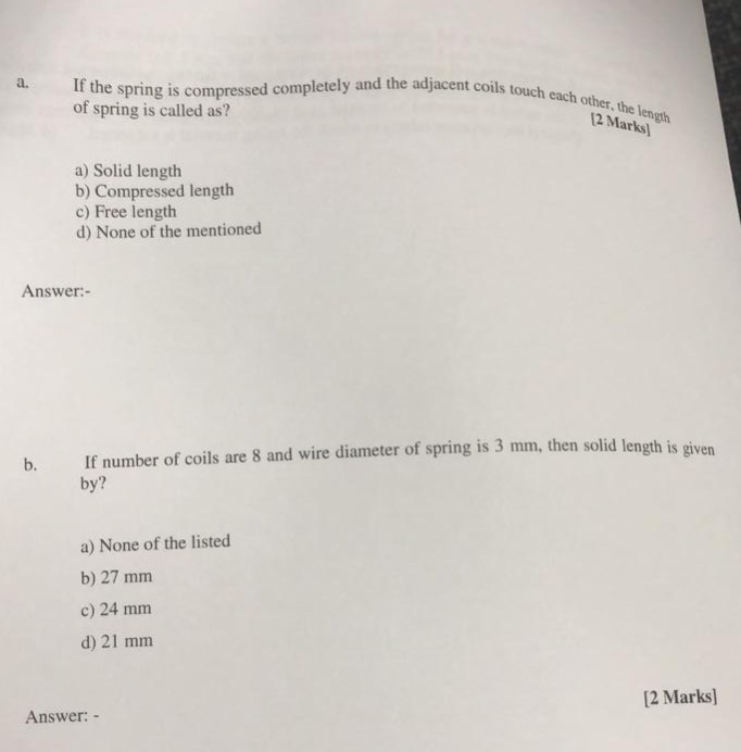 Solved If the spring is compressed completely and the | Chegg.com