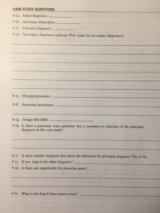 Solved CASE STUDIES Using the code book, code and answer | Chegg.com
