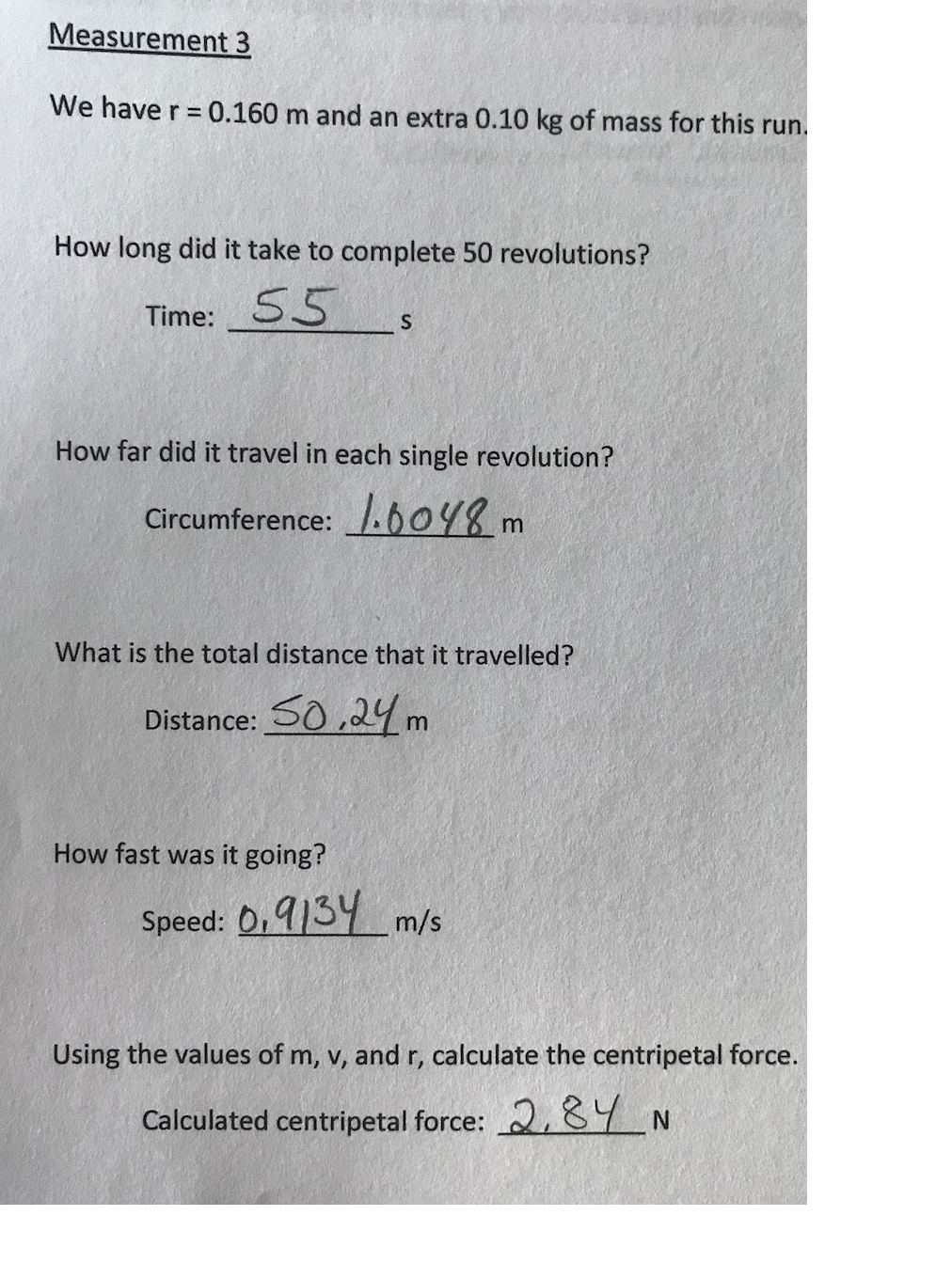 PHY 121 Circular Motion Lab Objective my2 In this