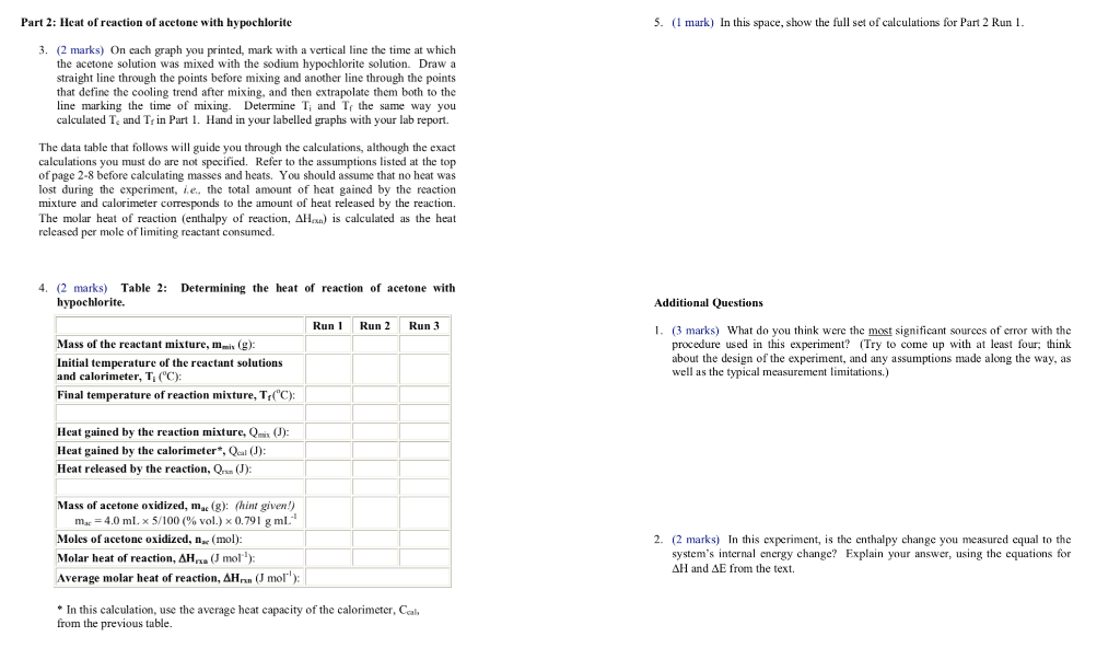 The Question Is Is The Enthalpy Change You Measur Chegg Com