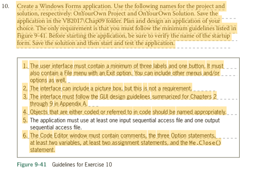 10. Create a Windows Forms application. Use the | Chegg.com