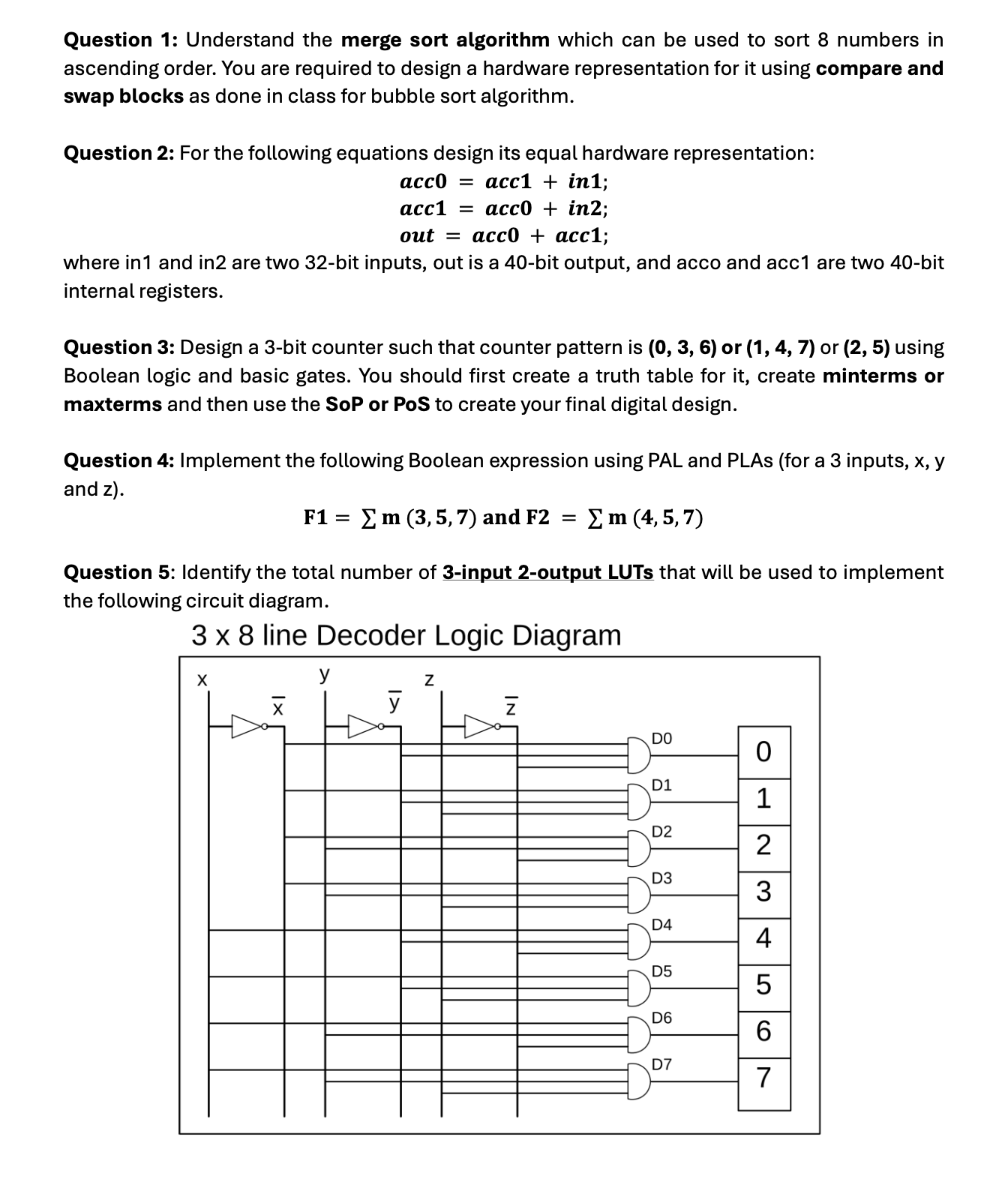 Solved Question 1: Understand the merge sort algorithm which | Chegg.com