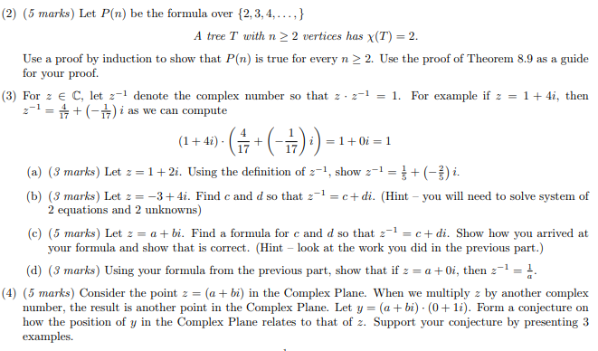 Solved 1 2 5 Marks Let P N Be The Formula O Chegg Com