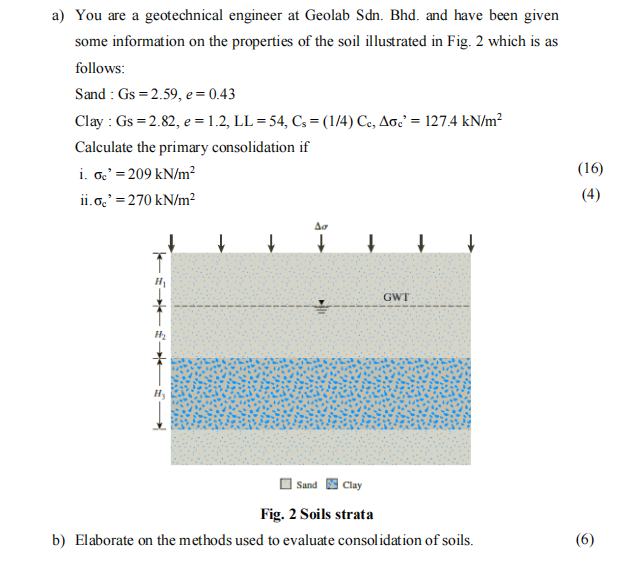 Solved GEOLOGY AND SOIL MECHANICS ANSWER ALL THE QUESTION | Chegg.com