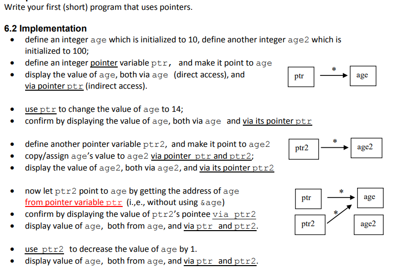 Solved Write your first (short) program that uses pointers. | Chegg.com