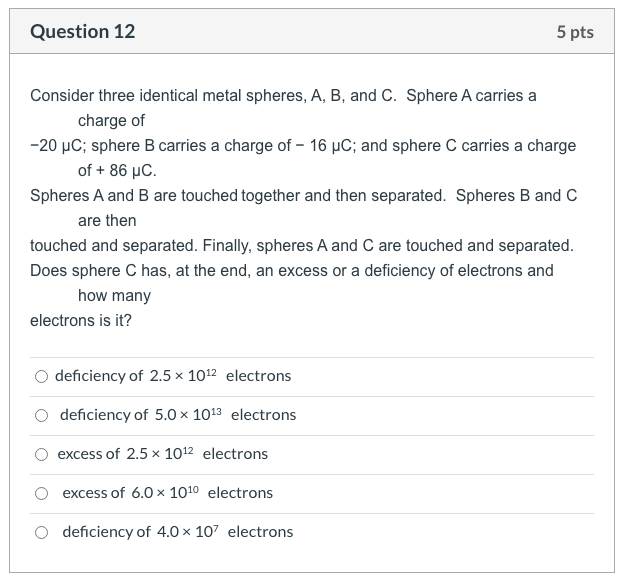 Solved Question 12 5 Pts Consider Three Identical Metal 